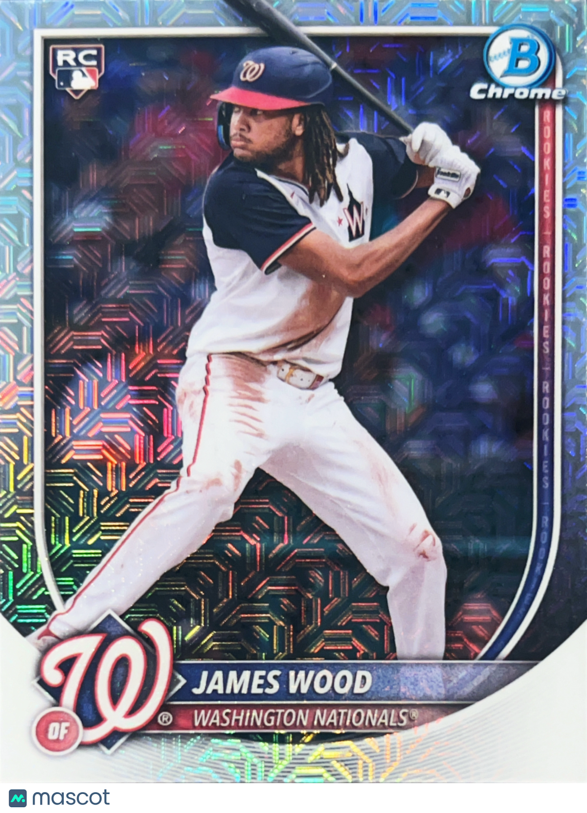 2025 Bowman Chrome James Wood #29 Mega Box Mojo Refractor RC