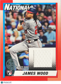 2025 Topps Baseball 1990 Topps Baseball Relic Card James Wood #89R-JWO Relic RC