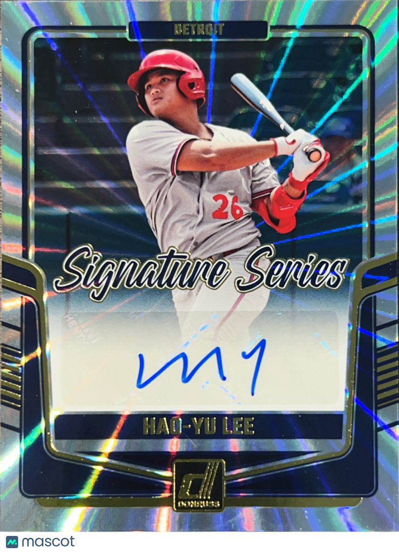 2024 Panini Donruss Signature Series Hao-Yu Lee #SS-HYL Holo
