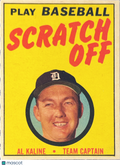 1970 Topps Scratch Offs Al Kaline