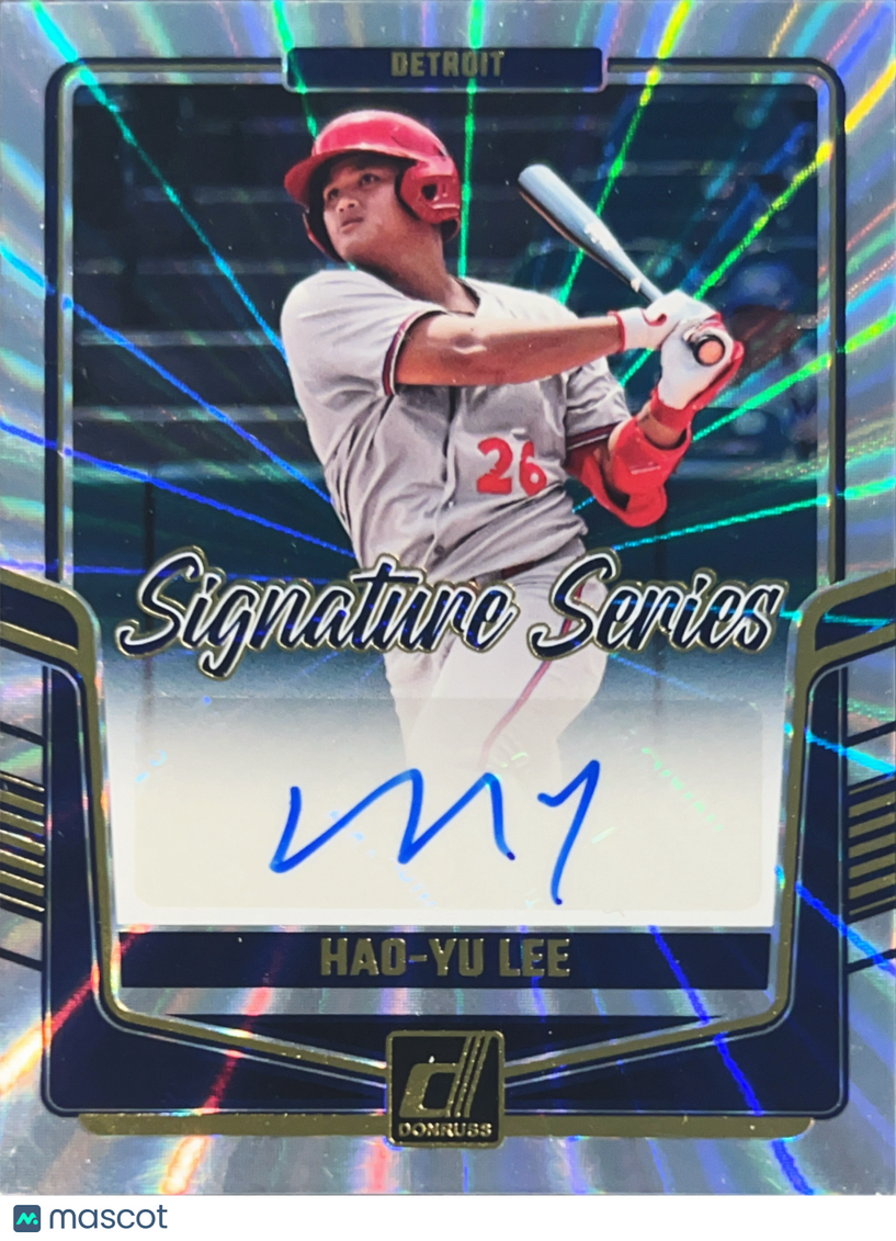 2024 Panini Donruss Baseball Signature Series Hao-Yu Lee #SS-HYL Holo Prizm