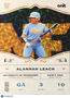 2026 Onit Tennessee Lady Vols Softball Alannah Leach #GA-1 Gold Shimmer