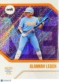 2026 ONIT Tennessee Lady Volunteers Softball Alannah Leach #B-1 Purple Laser