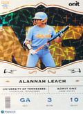 2026 Onit Tennessee Lady Vols Alannah Leach #GA-1 Gold Pattern