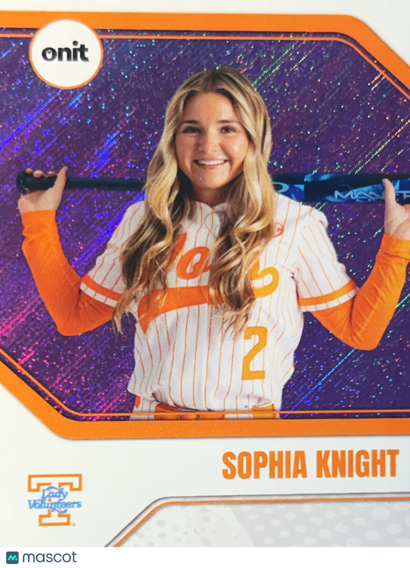 2026 ONIT Tennessee Lady Volunteers Sophia Knight #B-20 Orange Sparkle