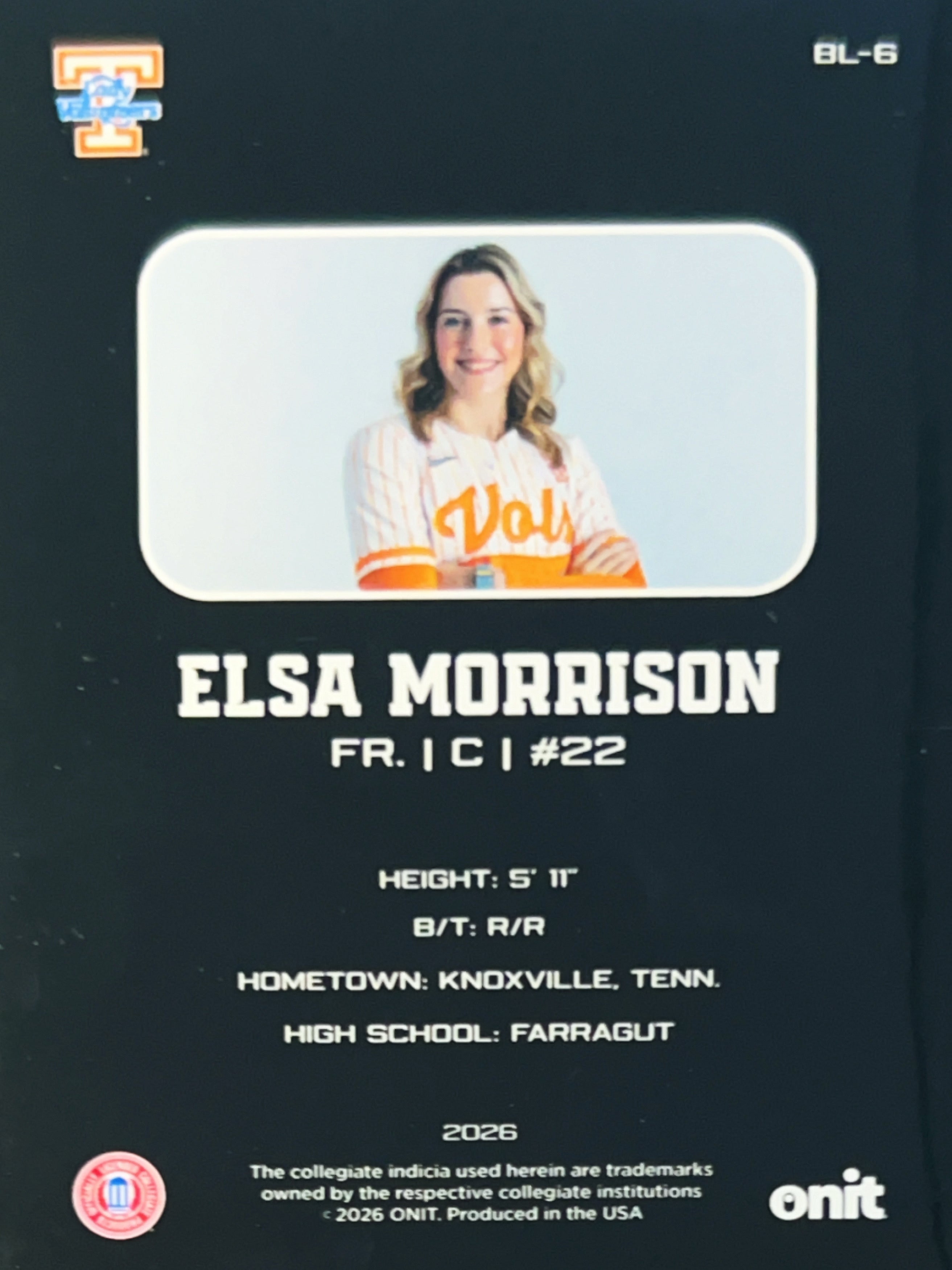 2026 ONIT Blackout Edition Elsa Morrison #BL-6