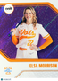 2026 ONIT Tennessee Lady Volunteers Softball Elsa Morrison #B-6 Purple Sparkle