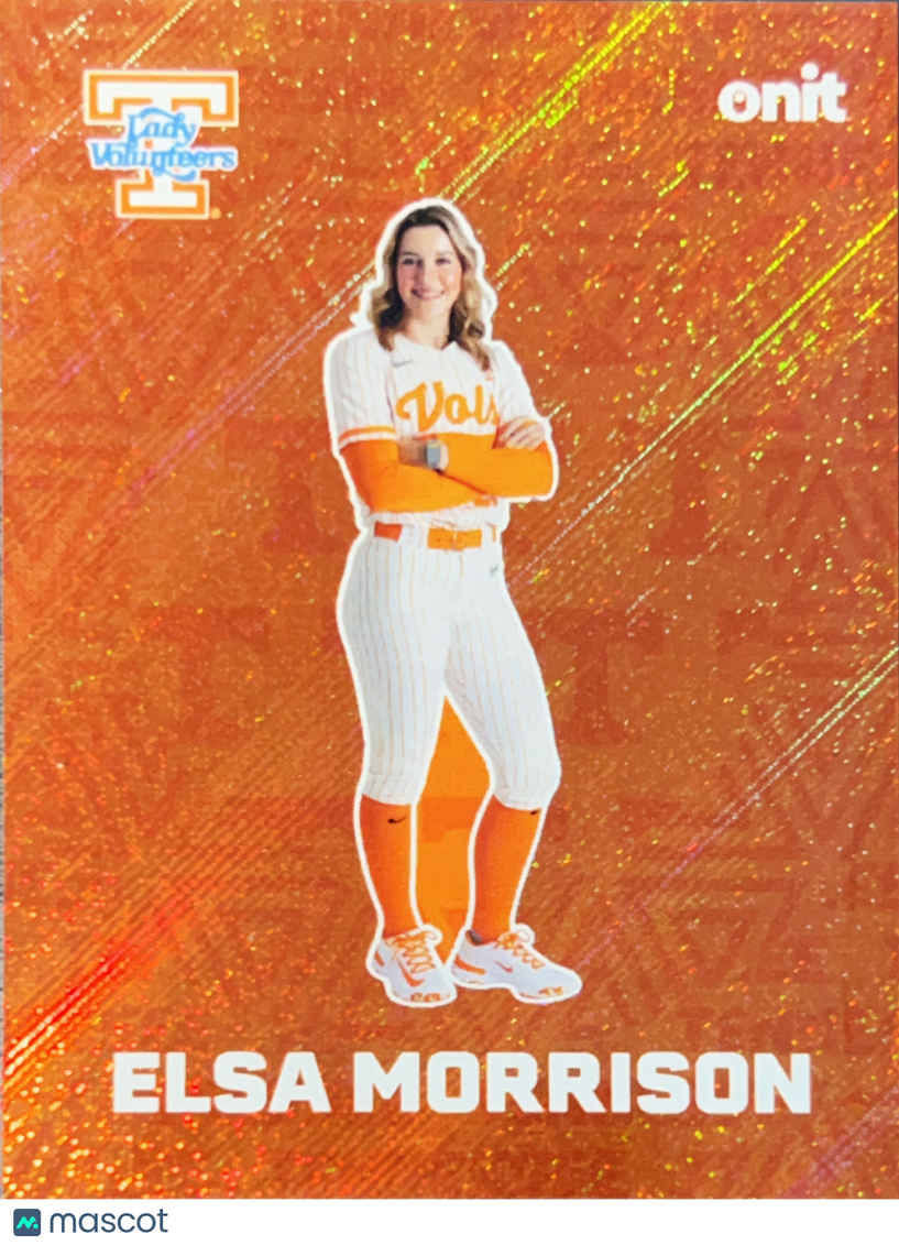 2026 ONIT Tennessee Lady Volunteers Elsa Morrison #F-3 Orange Shimmer