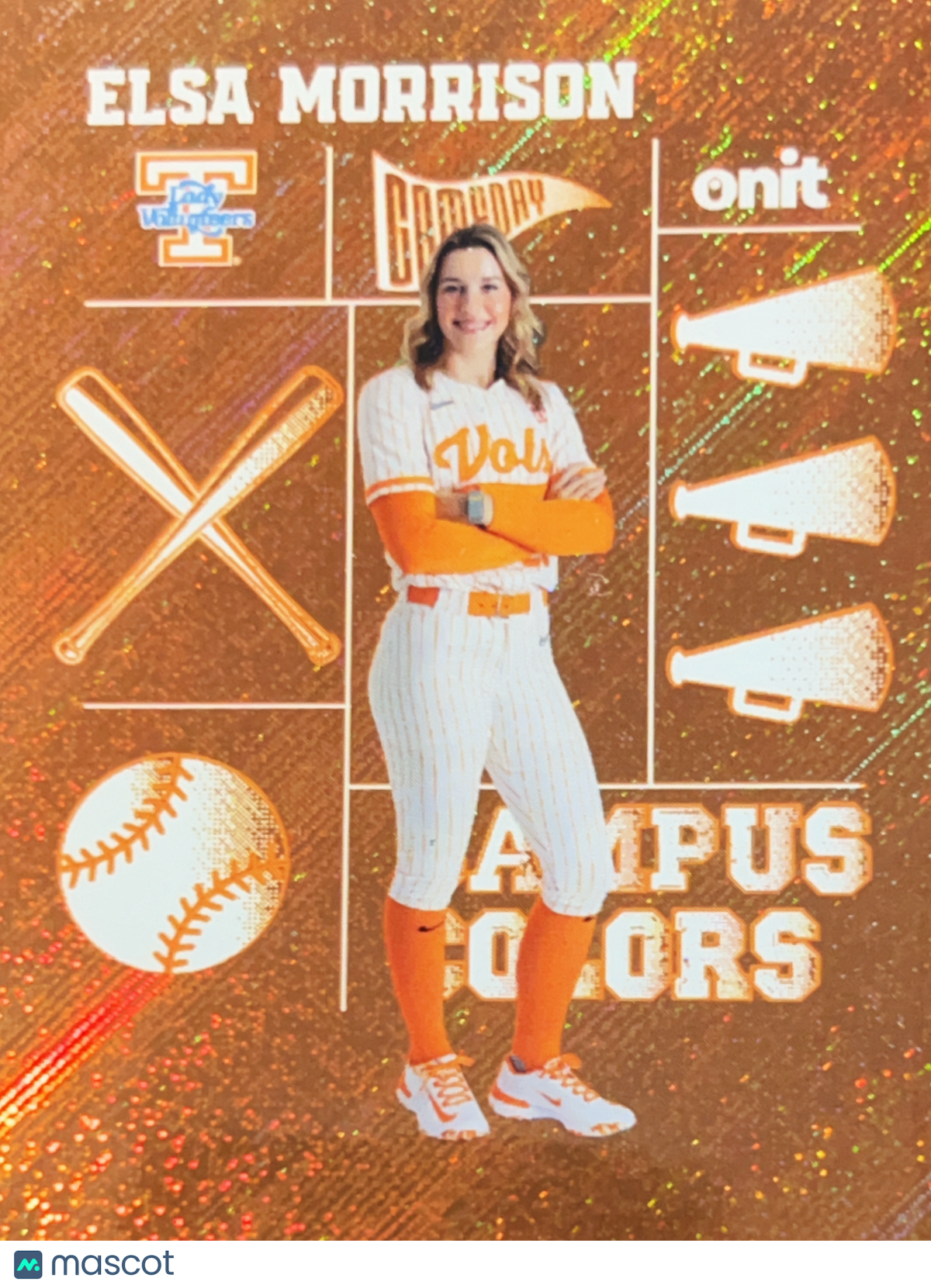 2026 ONIT Campus Colors Elsa Morrison #CC-3 Orange Sparkle