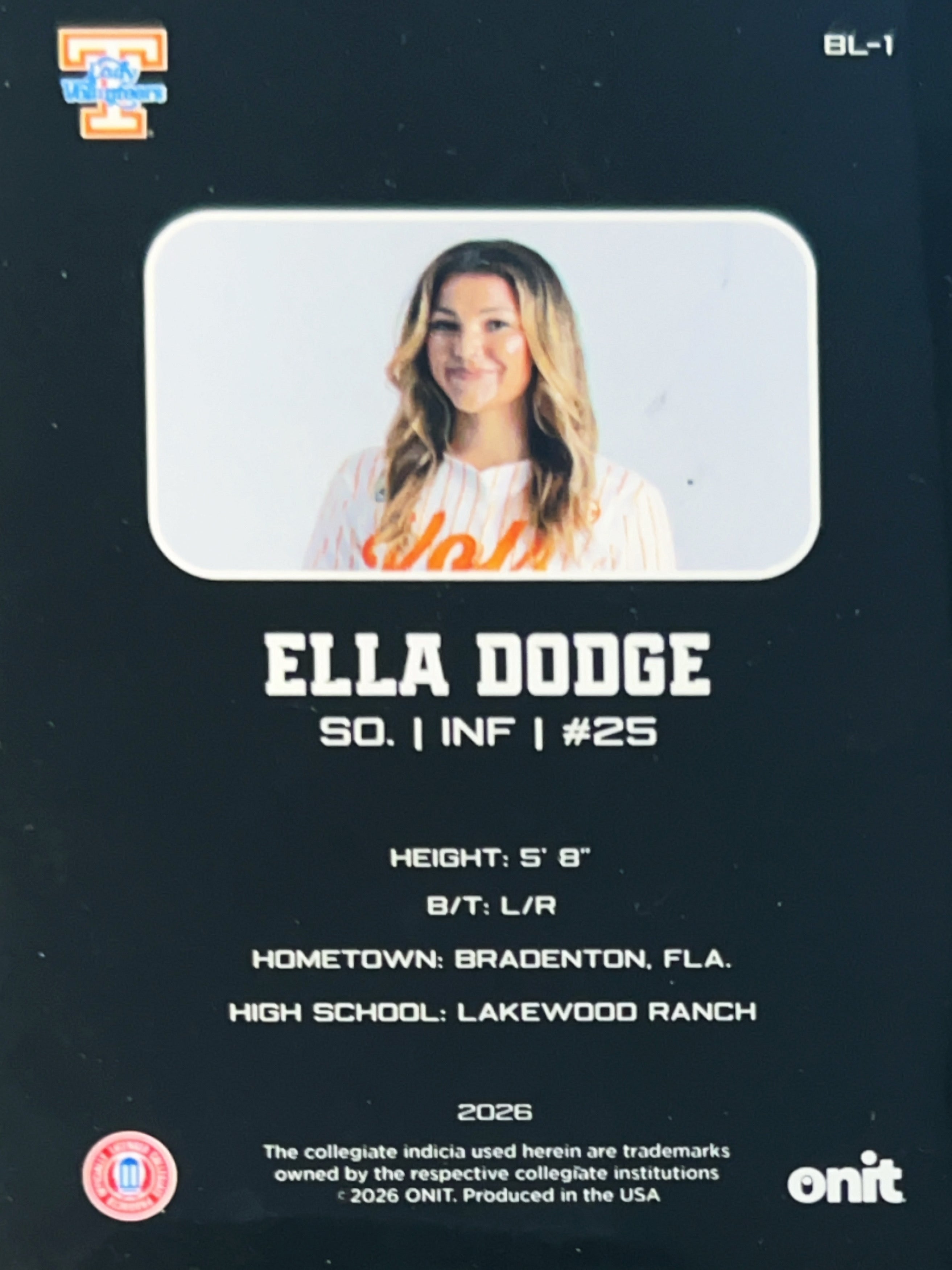 2026 ONIT Blackout Edition Ella Dodge #BL-1