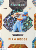 2020 Onit Diamond Cut Ella Dodge #DC-1 Orange Cracked Ice