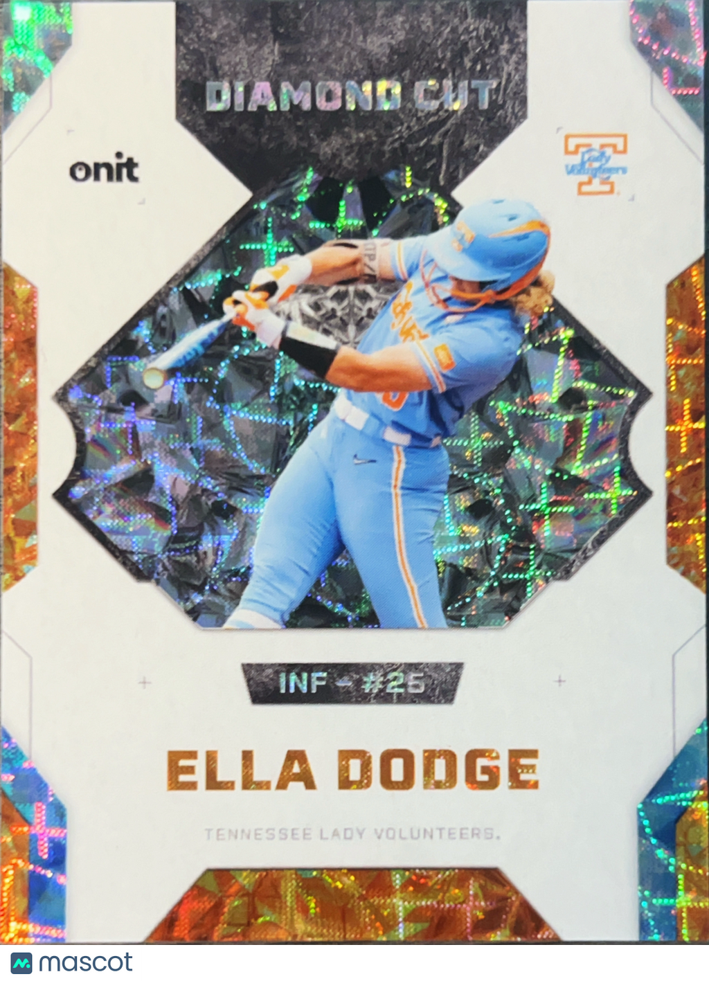 2026 ONIT Diamond Cut Ella Dodge #DC-1 Orange Cracked Ice