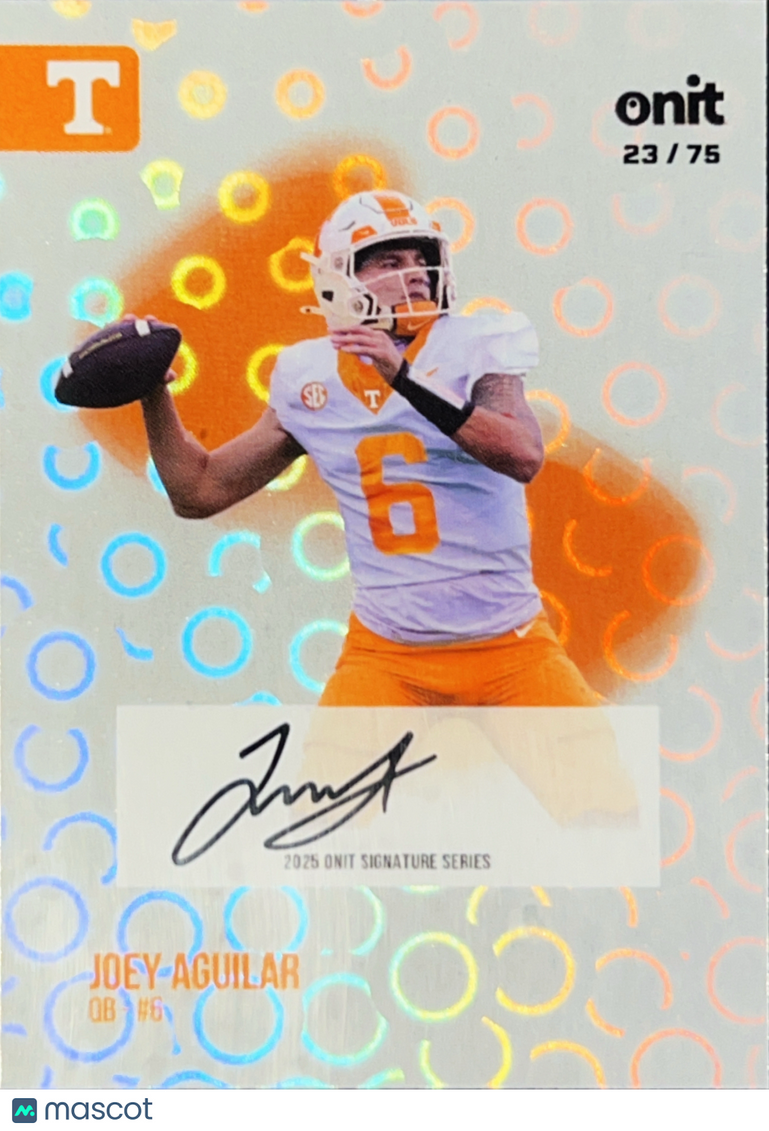 2025 ONIT Signature Series Joey Aguilar #S-14 Circles /75