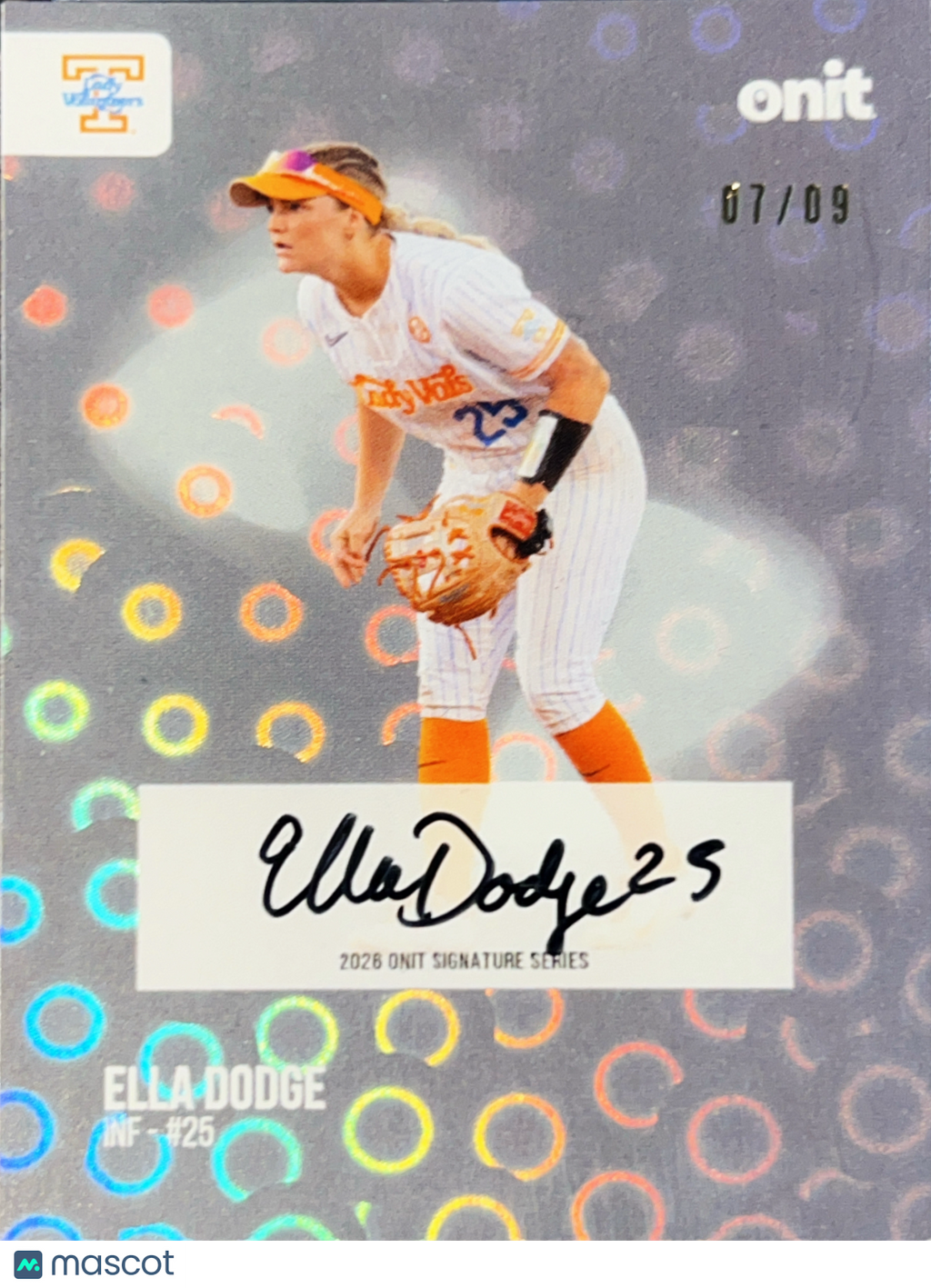 2025 Onit Signature Series Ella Dodge #S-3 /09 Auto