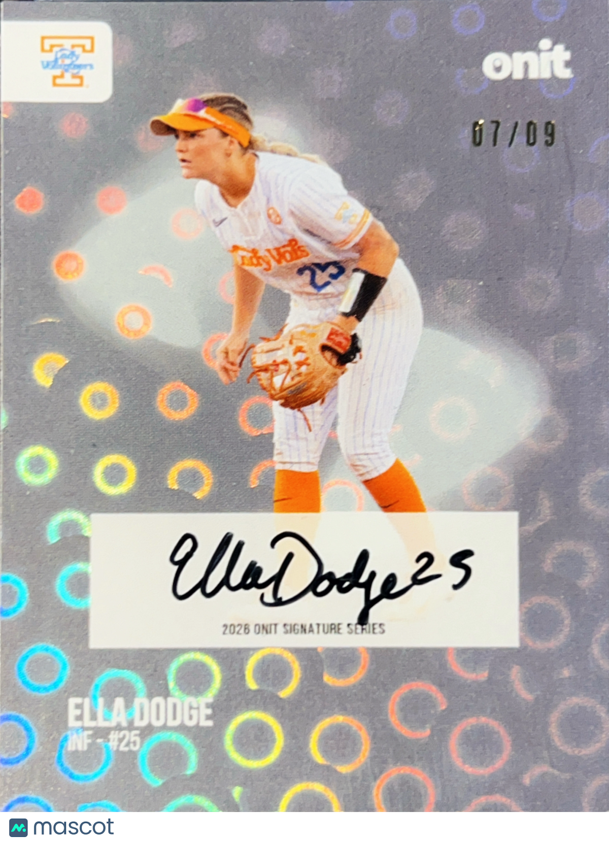 2025 Onit Signature Series Ella Dodge #S-3 /09 Auto