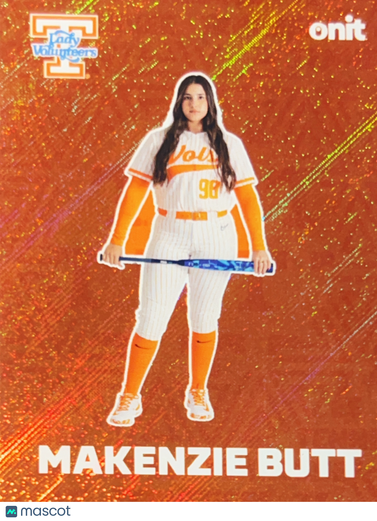 2026 ONIT Tennessee Lady Volunteers Makenzie Butt #F-8 Orange Sparkle