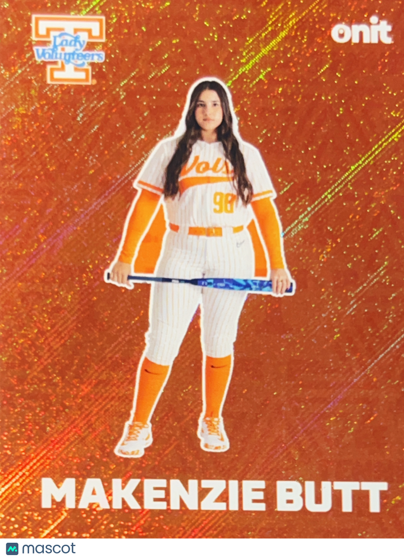 2026 ONIT Tennessee Lady Volunteers Makenzie Butt #F-8 Orange Sparkle