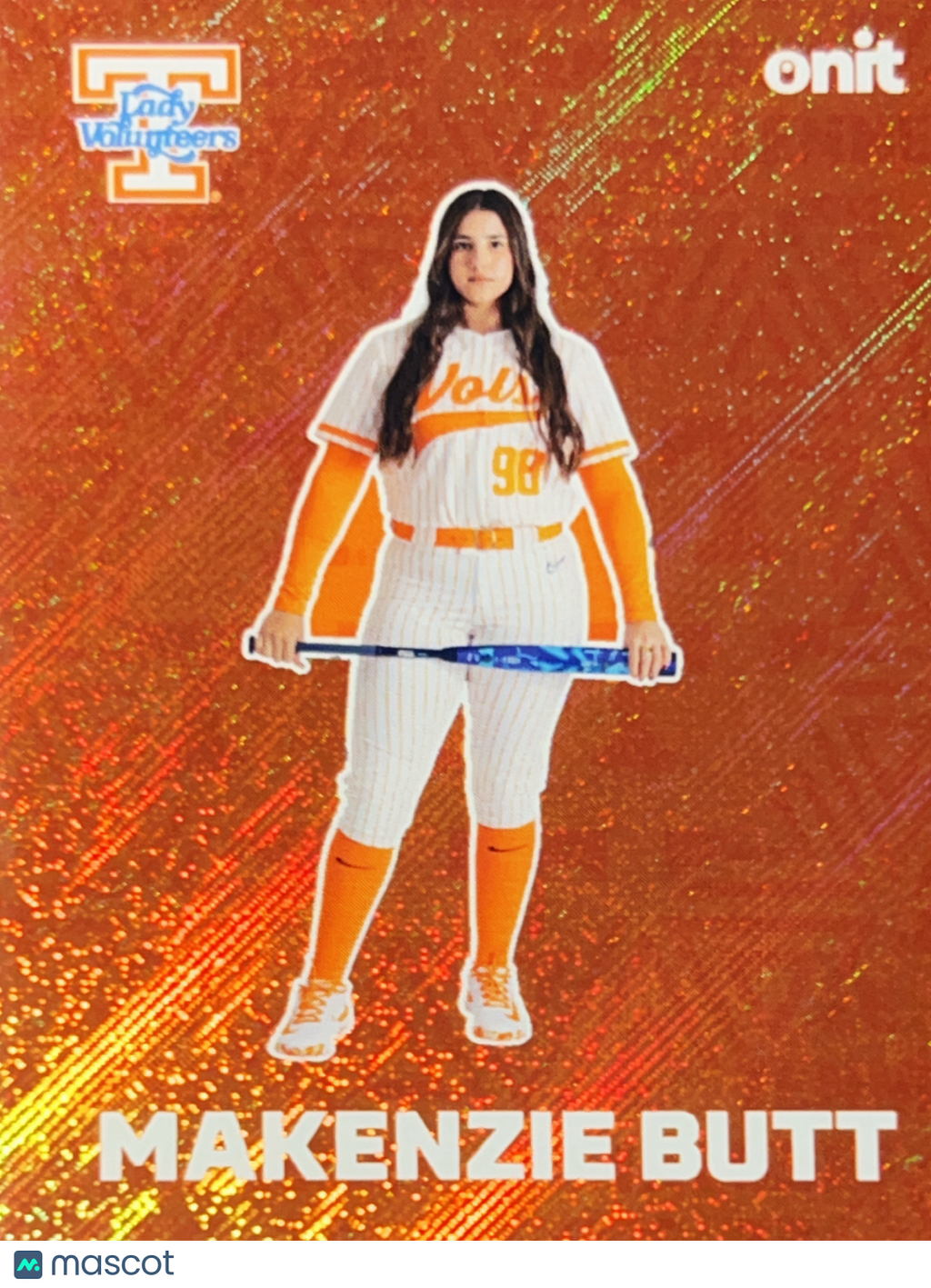 2026 ONIT Tennessee Lady Volunteers Makenzie Butt #F-6 Orange Sparkle