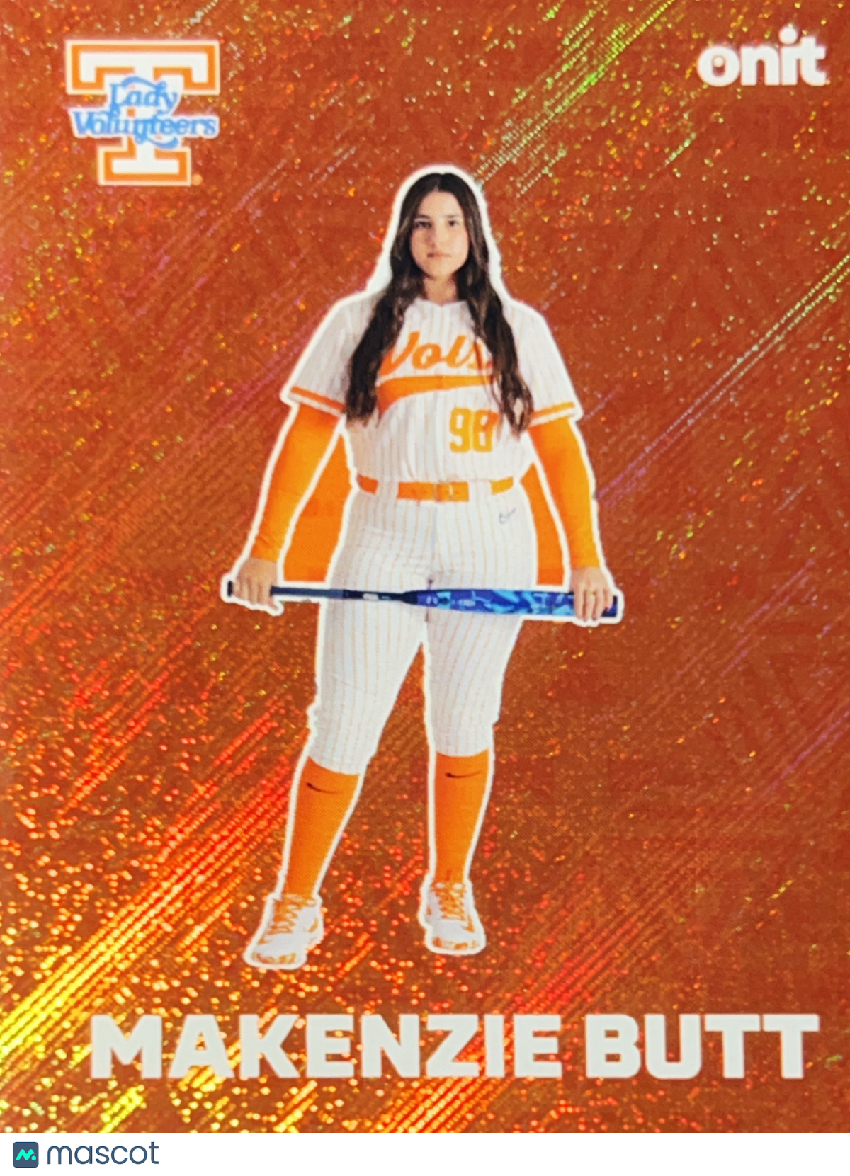 2026 ONIT Tennessee Lady Volunteers Makenzie Butt #F-6 Orange Sparkle