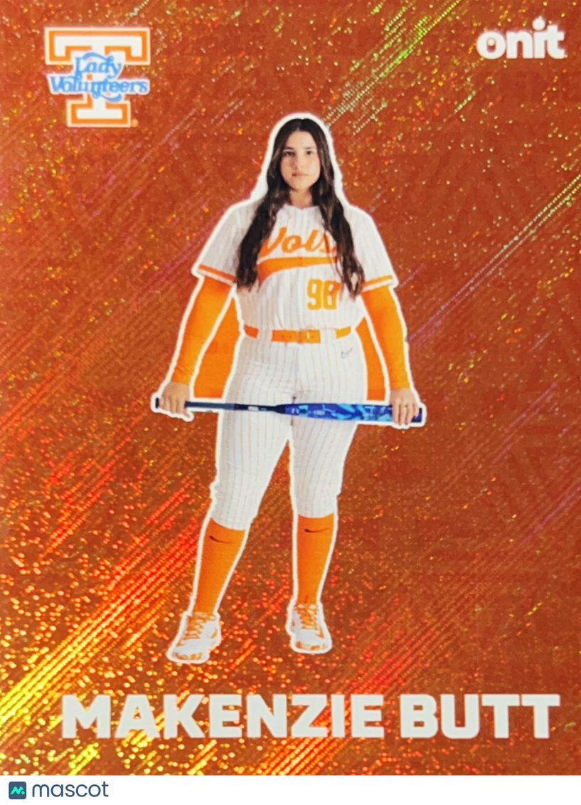 2026 ONIT Tennessee Lady Volunteers Makenzie Butt #F-6 Orange Sparkle