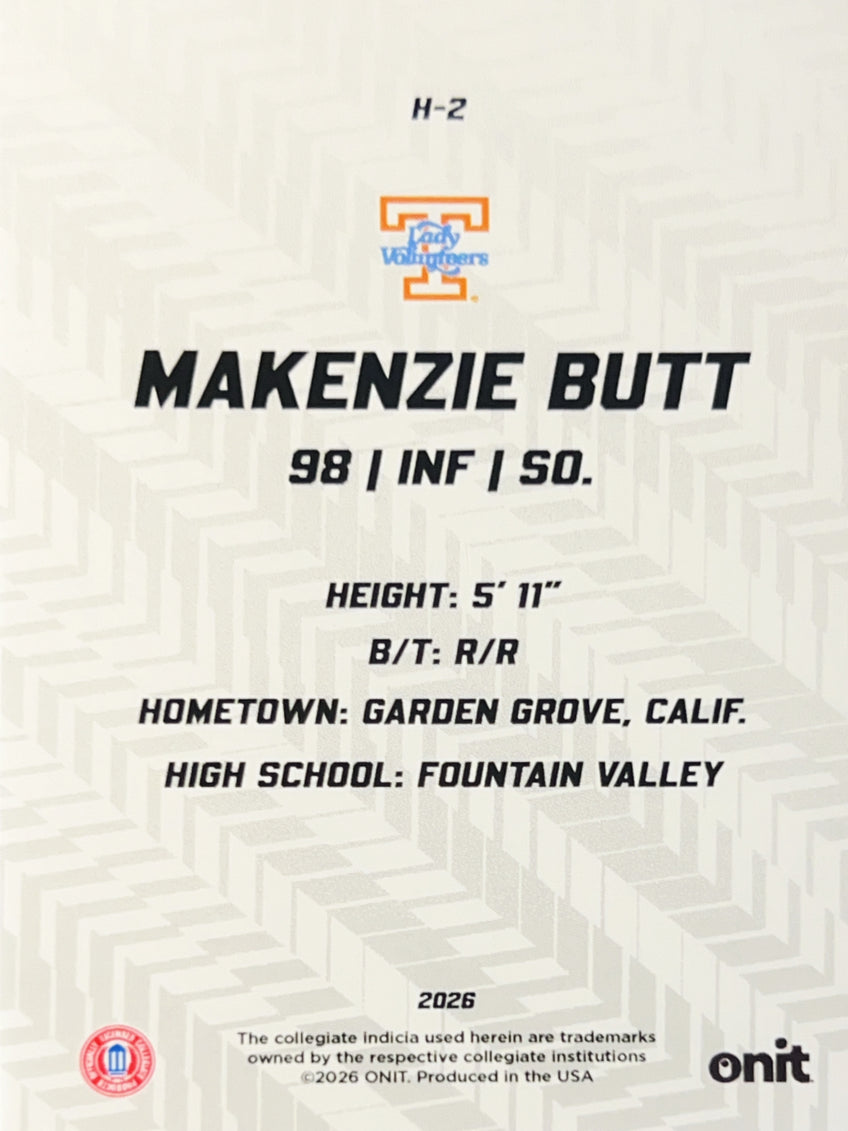 2026 ONIT Hype Makenzie Butt #H-2 Orange Prism
