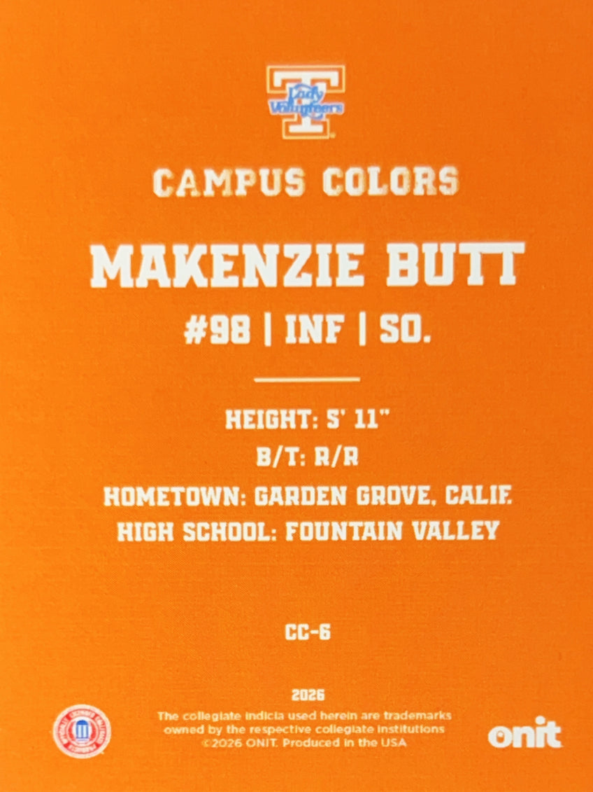 2024 ONIT Campus Colors Makenzie Butt #CC-6 Gold Sparkle