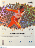 2026 ONIT University of Tennessee Softball Erin Nuwer #GA-3 Holo
