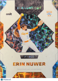 2026 Onit Diamond Cut Erin Nuwer #DC-2 Orange Cracked Ice