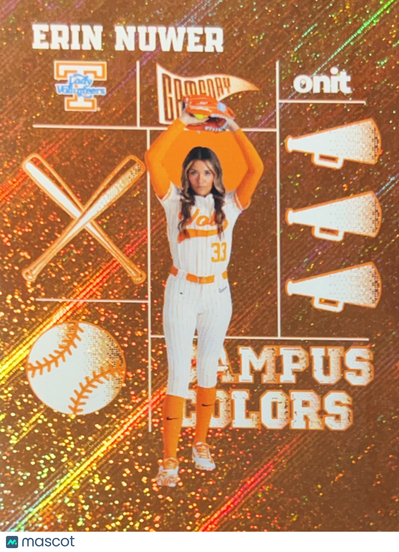 2026 ONIT Campus Colors Erin Nuwer #CC-4 Orange Sparkle
