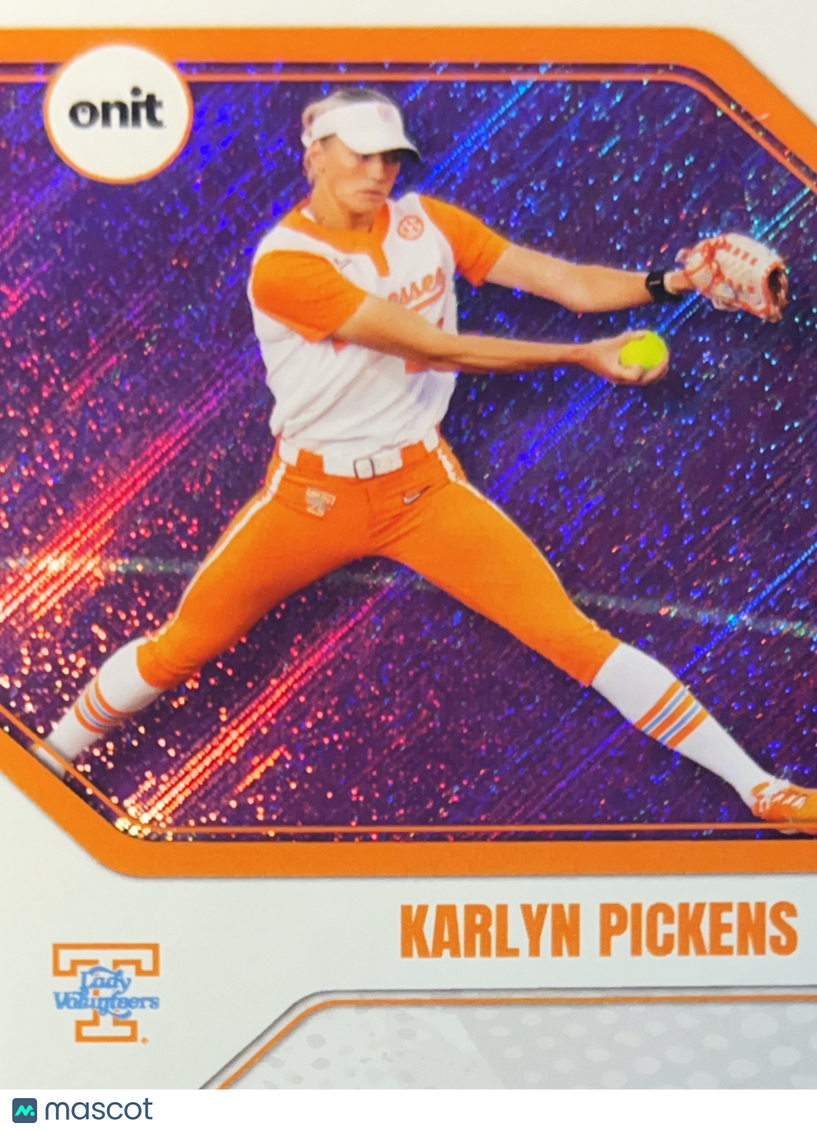 2026 ONIT Tennessee Softball Karlyn Pickens #B-12 Orange Sparkle