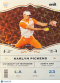 2026 Onit Tennessee Softball Karlyn Pickens #GA-4 Orange Refractor