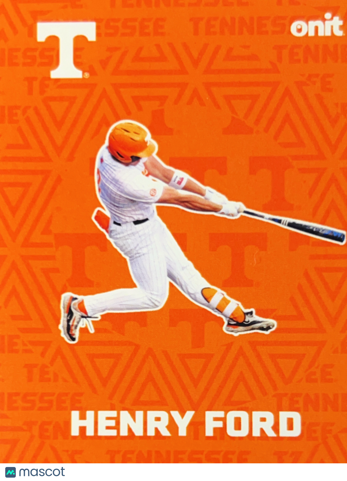 2026 ONIT Tennessee Baseball Henry Ford #F-5