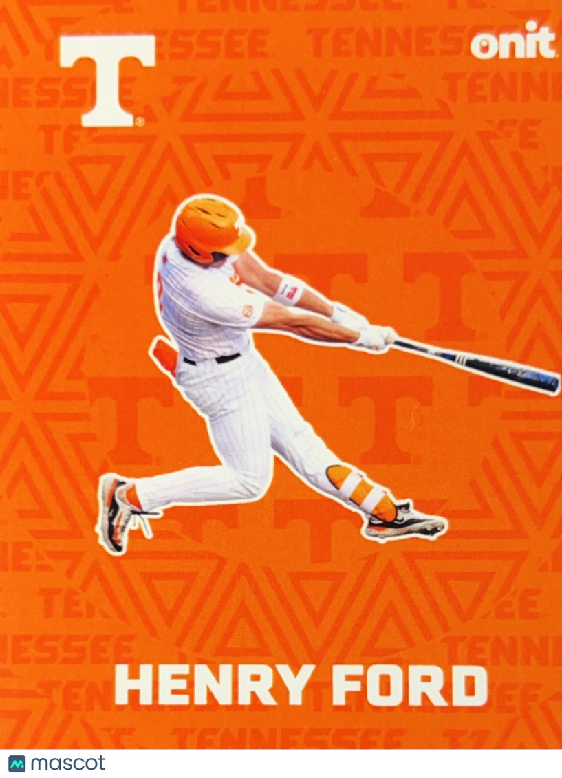 2026 ONIT Tennessee Baseball Henry Ford #F-5