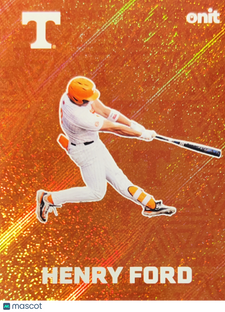 2026 Onit Tennessee Baseball Henry Ford #F-5 Orange Shimmer