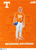 2026 ONIT Tennessee Baseball Brandon Arvidson #F-1