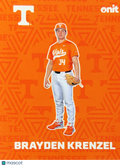 2026 ONIT Tennessee Baseball Brayden Krenzel #F-2