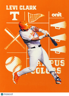 2026 ONIT Gameday Campus Colors Levi Clark #CC-5 Orange