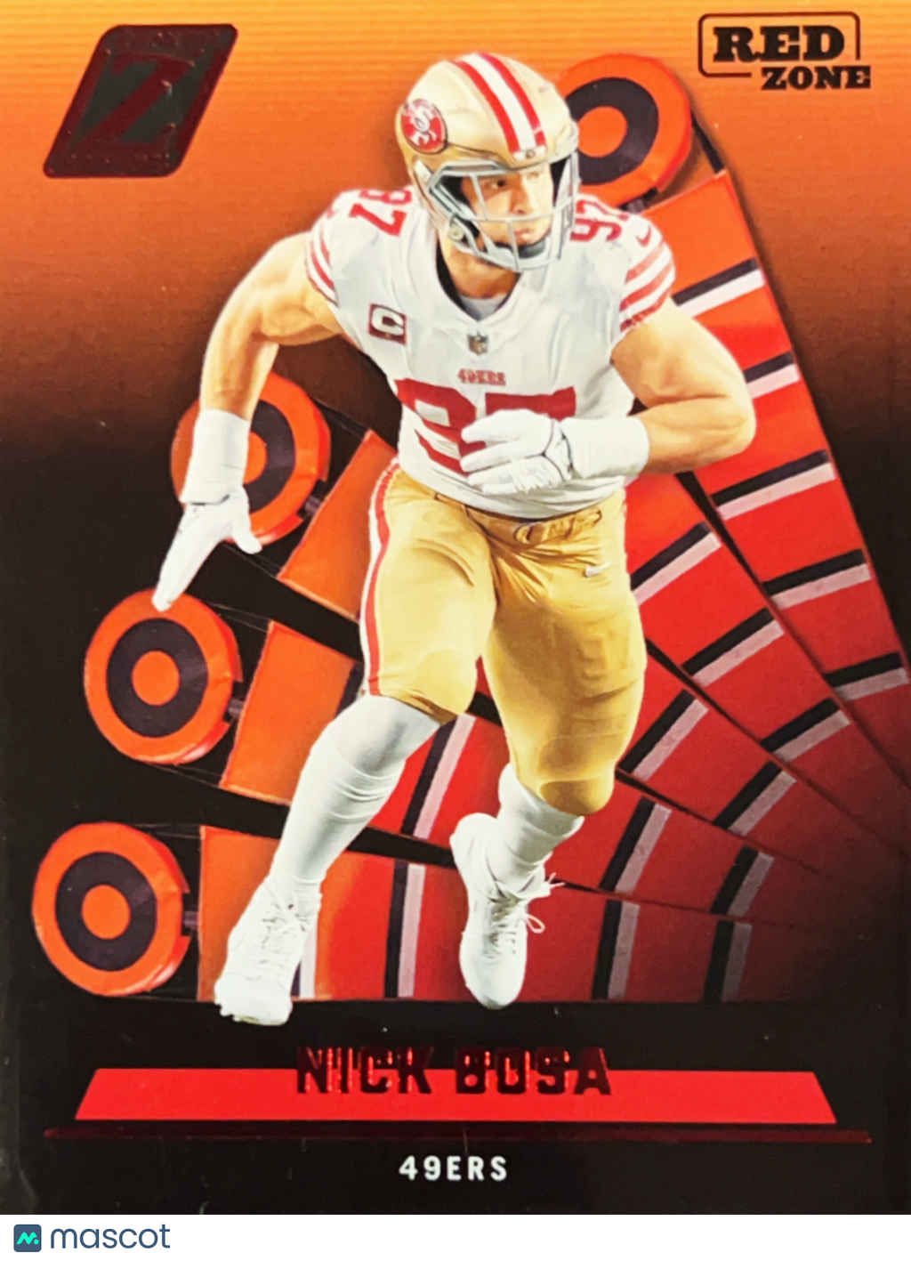 2022 Panini Zenith Football Nick Bosa #98 Red Zone