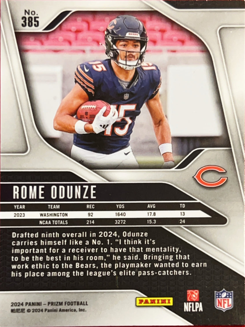 2024 Panini Prizm Rome Odunze #385 RC