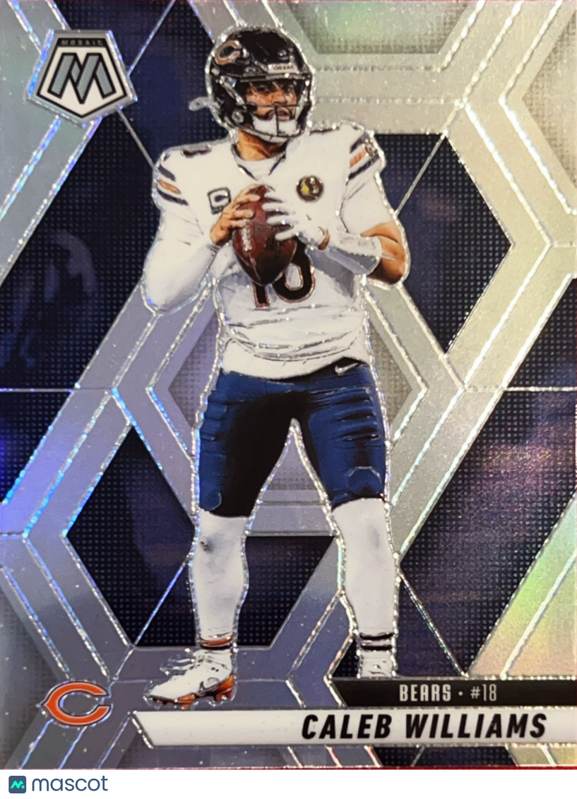 2025 Panini Prizm Mosaic Caleb Williams #22 Silver