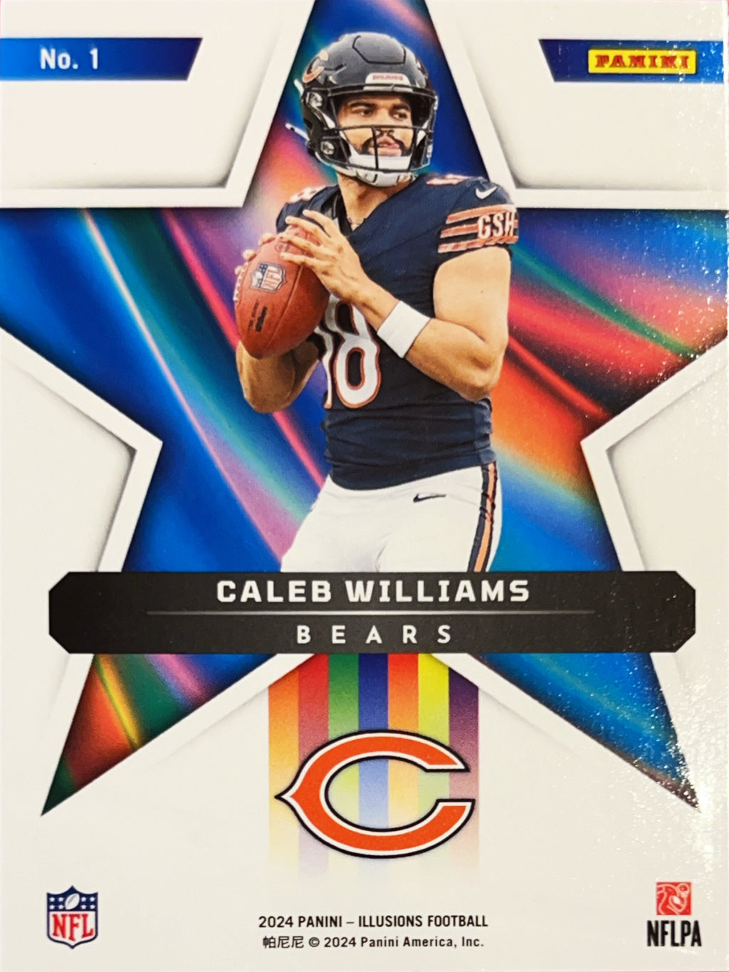 2024 Panini Illusions Shining Stars Caleb Williams #1 RC