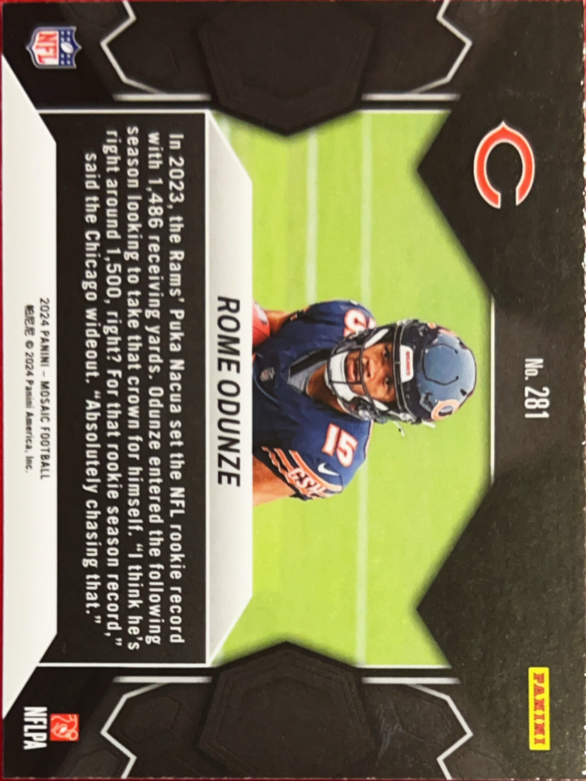 2024 Panini Mosaic Rome Odunze #281 RC