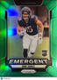 2024 Panini Prizm Emergent Rome Odunze #11 Green RC