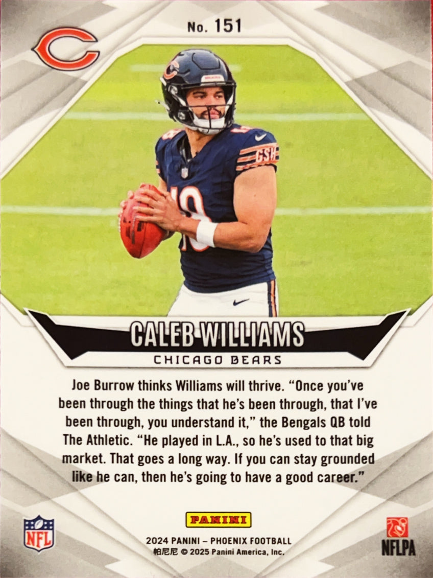 2025 Panini Phoenix Football Caleb Williams #151 RC