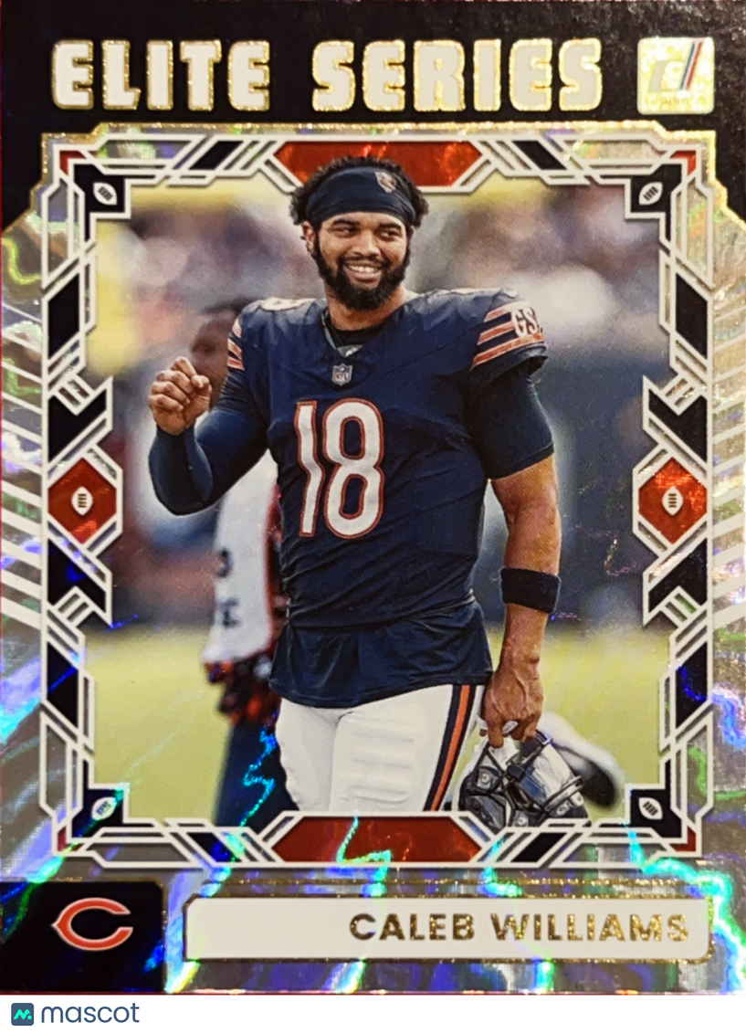 2025 Panini Donruss Elite Series Caleb Williams #TES-CWI White Sparkle