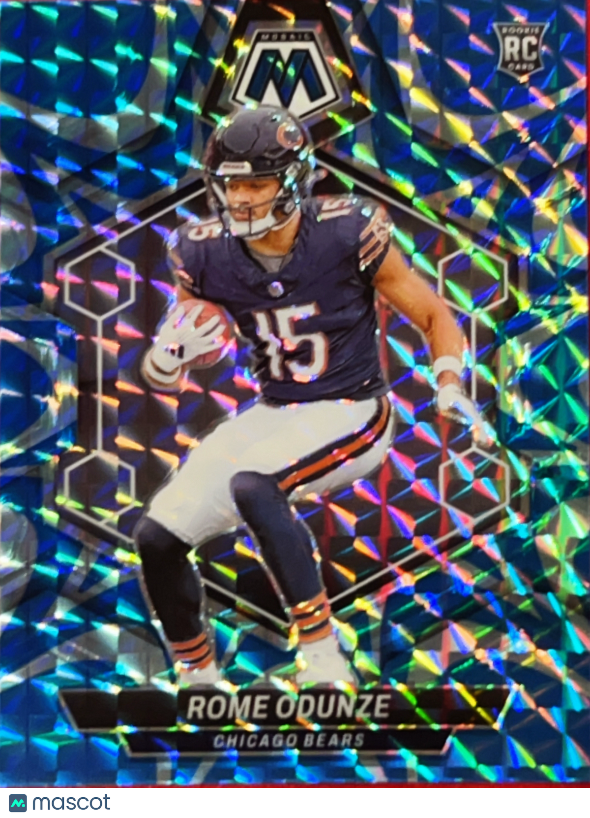 2024 Panini Prizm Mosaic Rome Odunze #309 Blue RC