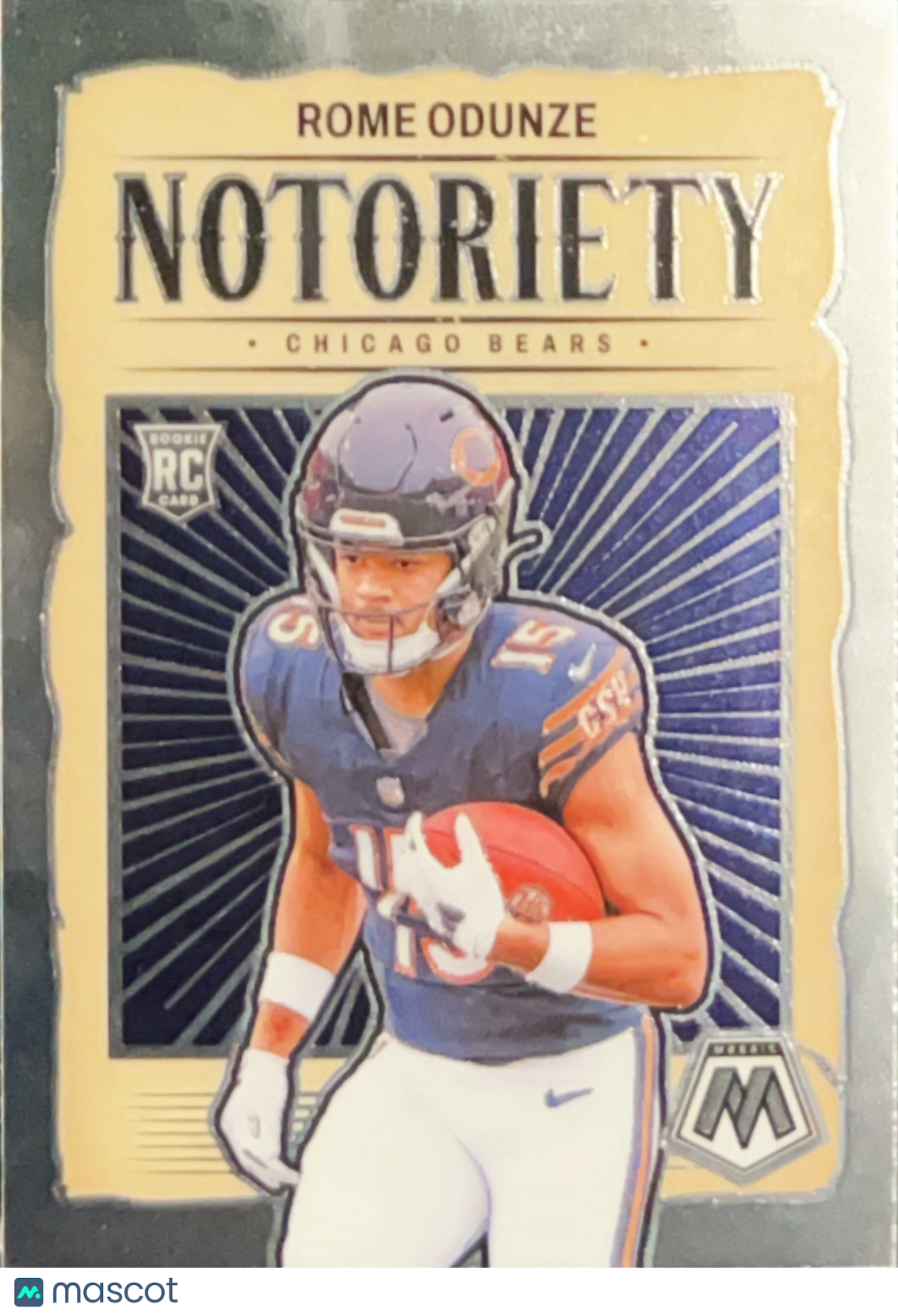 2024 Panini Mosaic Notoriety Rome Odunze #24 RC