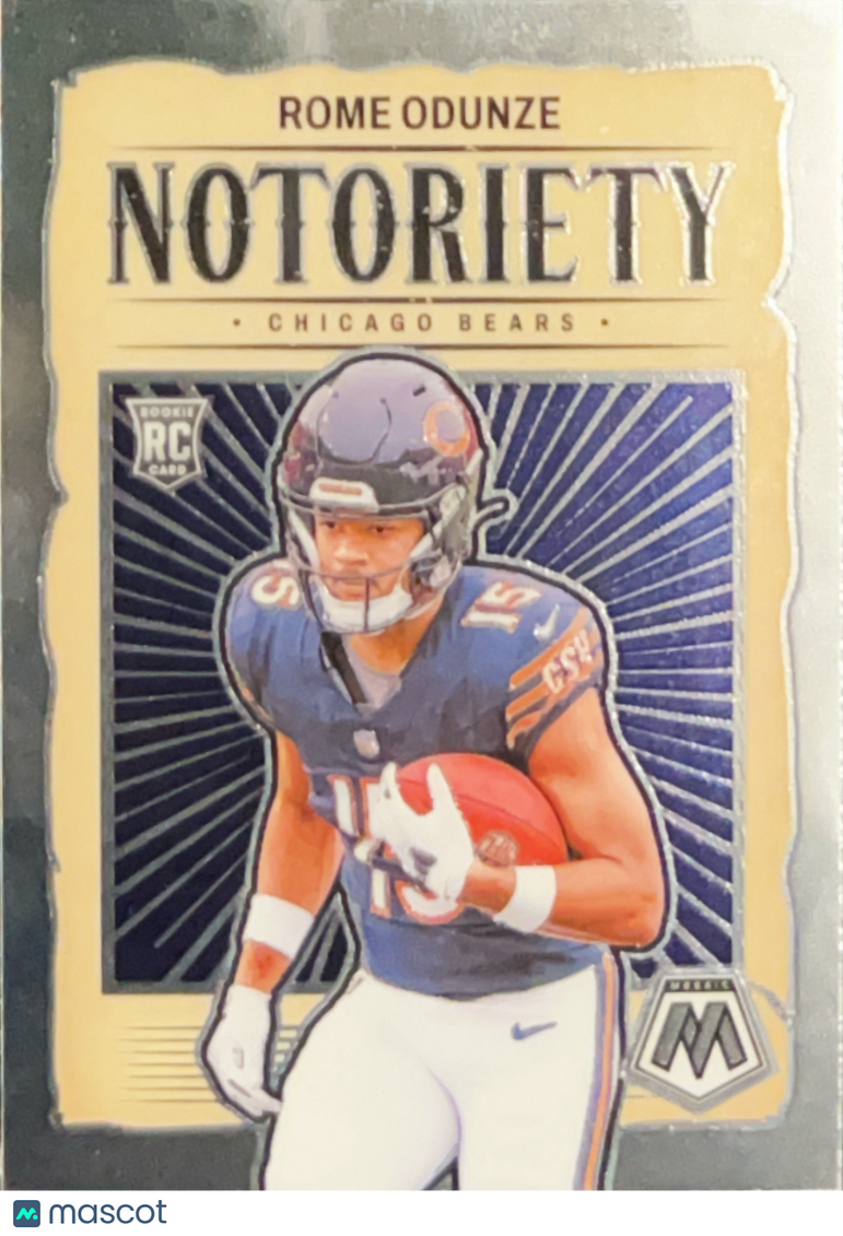2024 Panini Mosaic Notoriety Rome Odunze #24 RC