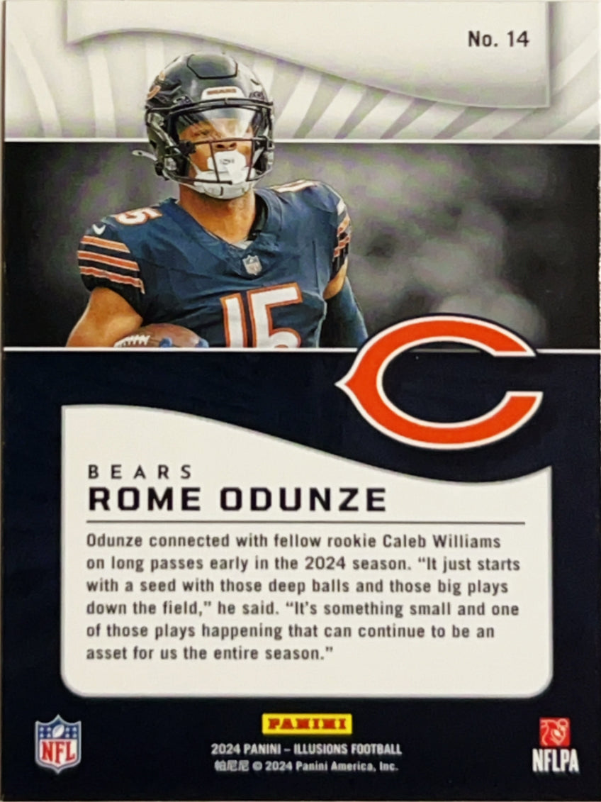 2024 Panini Illusions Rome Odunze #14 Holo RC