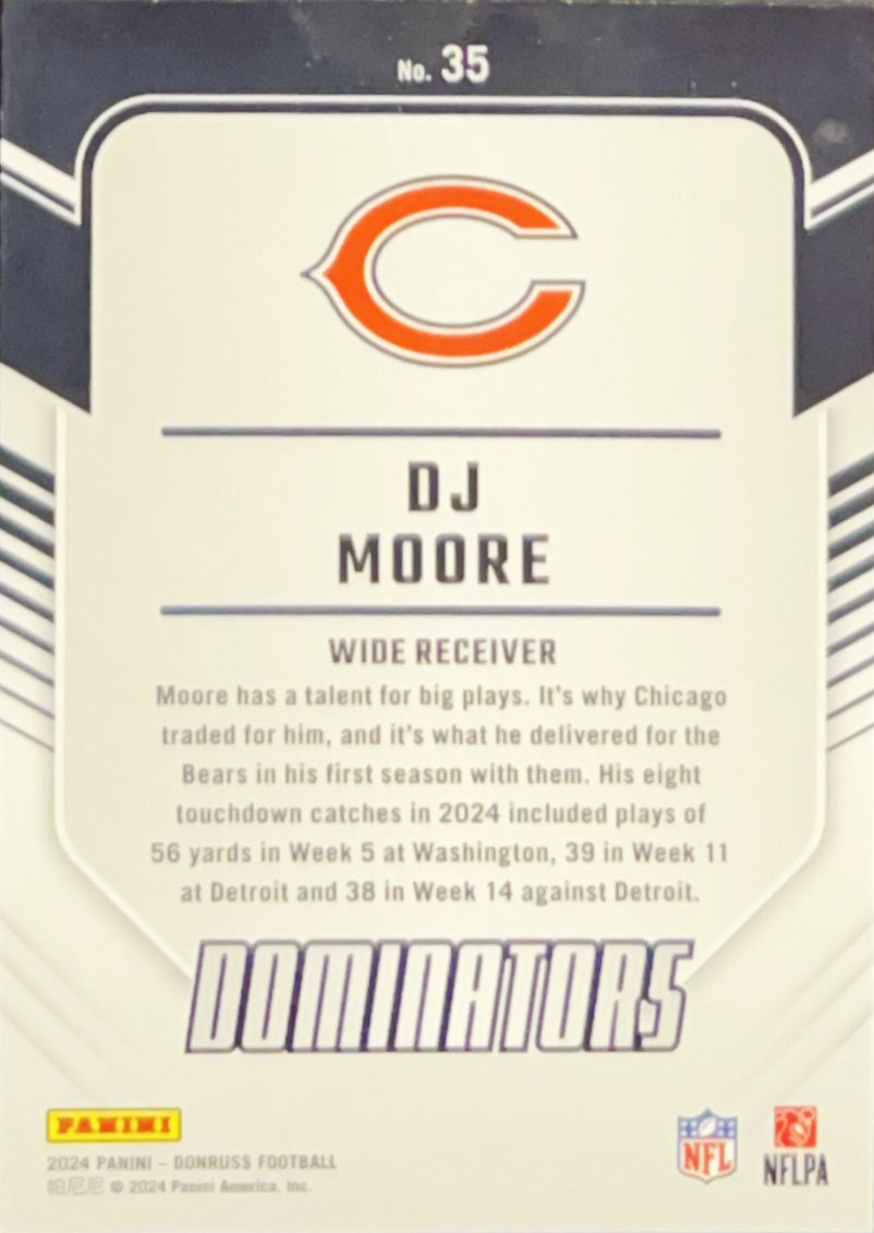 2024 Donruss Dominators DJ Moore #35